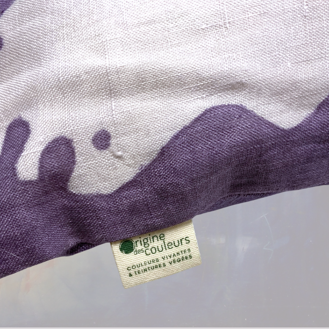 Coussin végé "dance païenne" - mauve