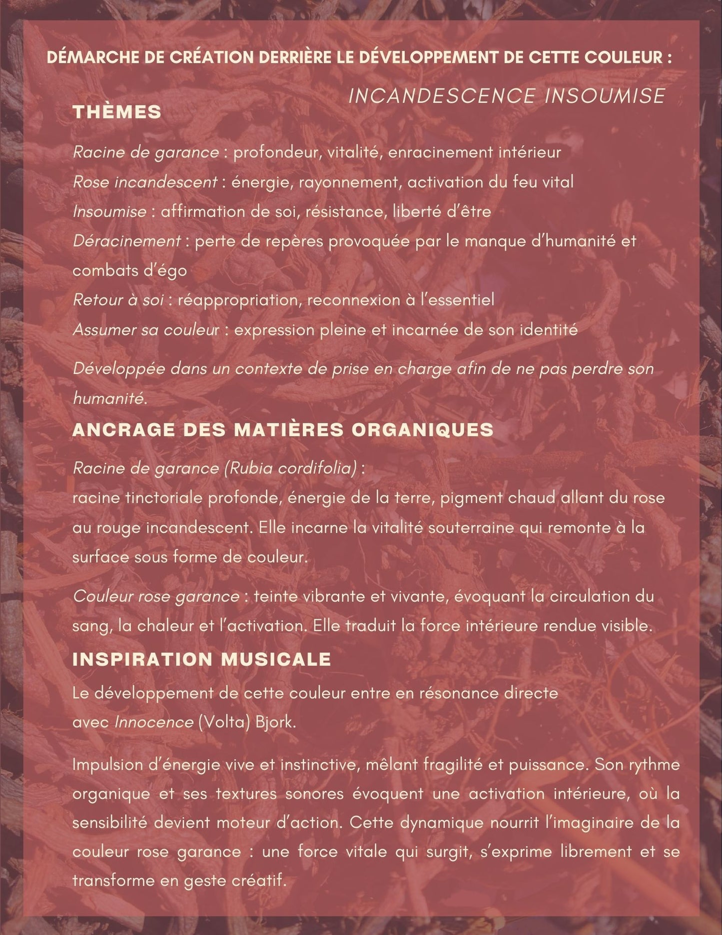 Bain de teinture textile végétale mensuel - MARS