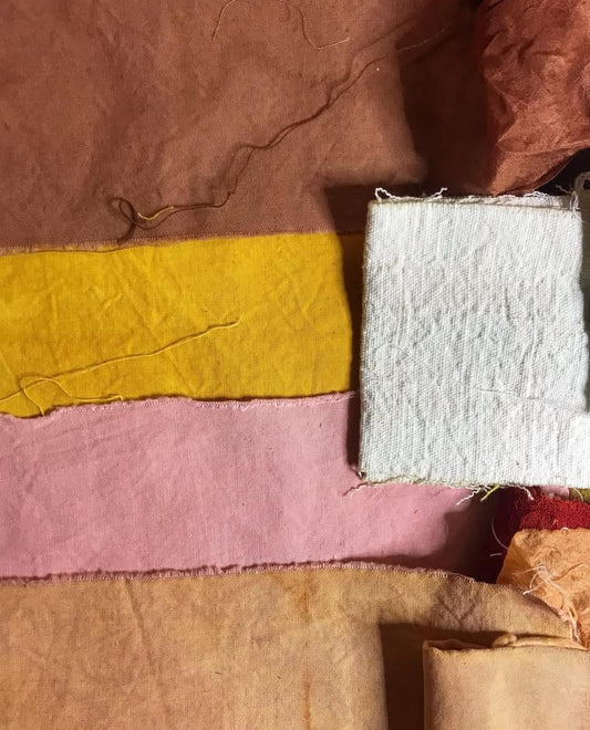 Service de teinture textile végétale pour items surdimensionnés (literie, nappes et rideaux)