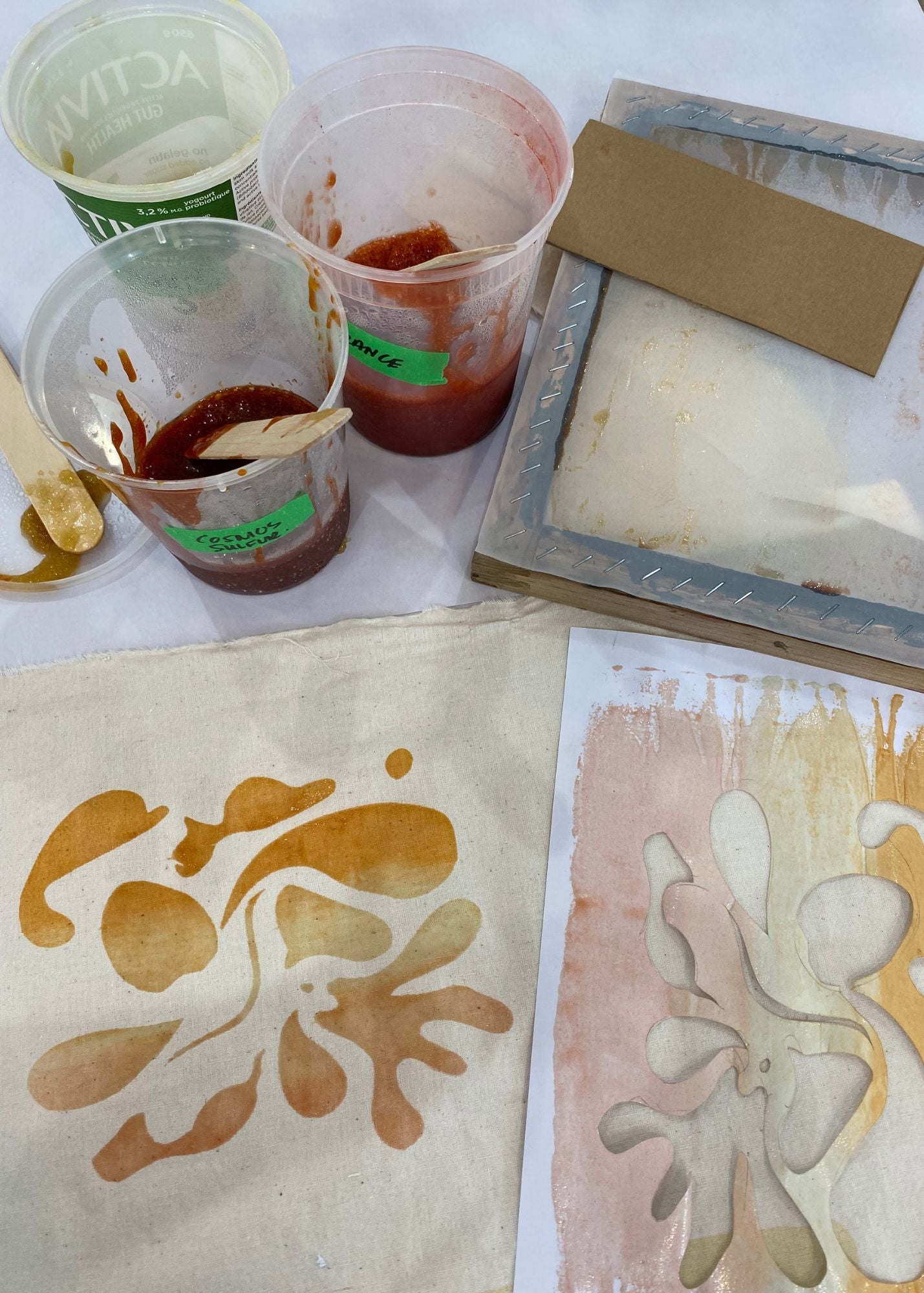 Atelier de sérigraphie végétale sur sac de coton réutilisable (cours sur demande pour écoles ou team building))